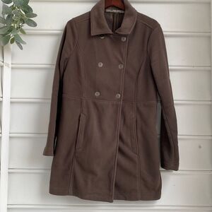 ‎Athleta Switchback Fleece Peacoat Brown Medium